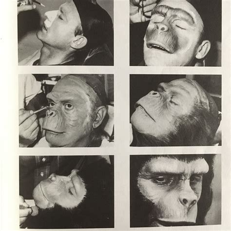 Makeup-artist John Chambers works on Roddy McDowall for the classic ...