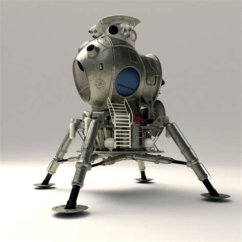 soviet lunar lander model – russian moon lander – Brilnt