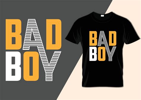 Bad boy T-shirt design 13041740 Vector Art at Vecteezy