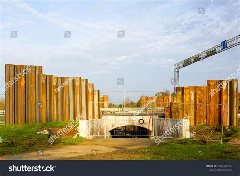 Construction Pedestrian Tunnel Under Highway Stock Photo 1865345254 ...