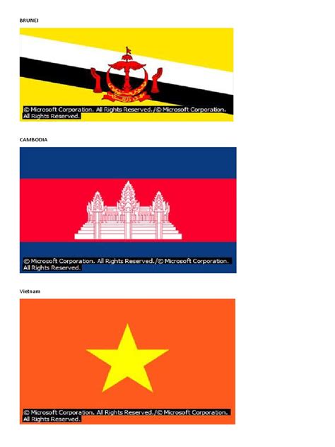 Southeast Asian Nation Flags | PDF