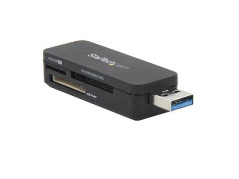 StarTech.com FCREADMICRO3 USB 3.0 External Flash Multi Media Memory Card Reader - USB 3 Card ...