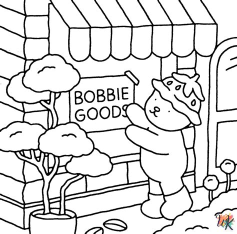 Bobbie Goods Coloring Pages cute character free to print