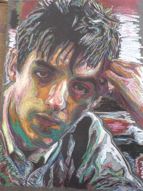 oil pastel self portrait 2 by woodb015 on DeviantArt