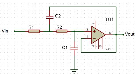 6 The circuit of Sallen & Key LPF | Download Scientific Diagram