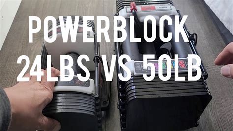 Powerblock Adjustable Dumbbells COMPARISON Sport Elite REVIEW 24 vs 50 How to Adjust Dial - YouTube