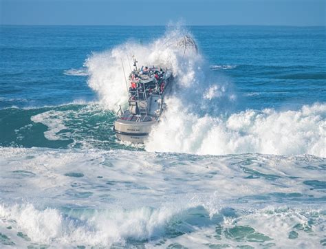 Coast Guard takes on giant surf in epic training session