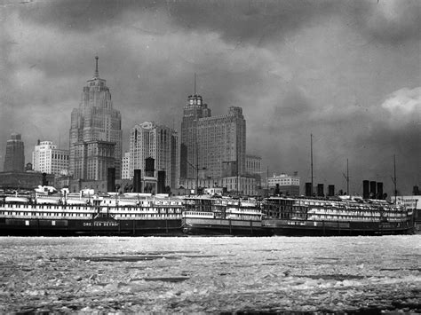 Detroit River scenes through the years | Detroit riverfront, Detroit ...