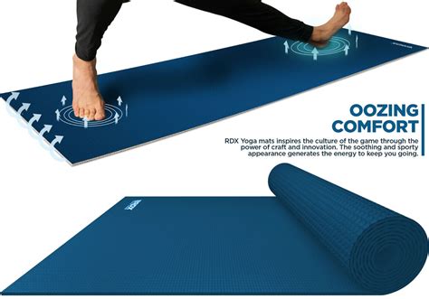 Yoga Mat by RDX, Gym, Workout, Fitness Mat, Thick, Travel Yoga Mat ...