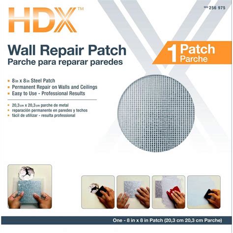 HDX 8 in. x 8 in. Drywall Repair Patch-89011 - The Home Depot