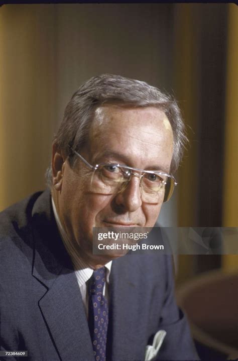 Portrait of newsman John Chancellor at NBC studios. News Photo - Getty Images