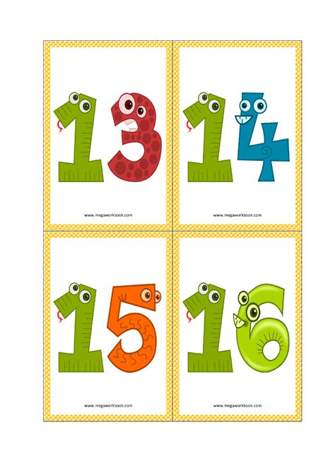 Printable Numbers 1 10 Flashcards That are Dashing | Butler Website