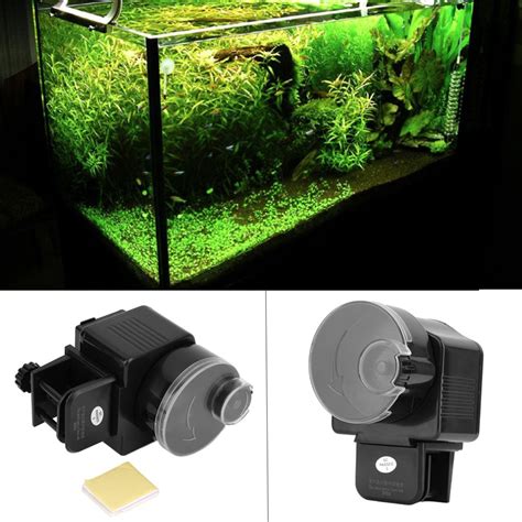 Digital LCD Automatic Aquarium Tank Auto Fish Feeder Timer Food Feeding Electronic Fish Food ...