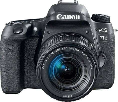 Best Buy: Canon EOS 77D DSLR Camera with EF-S 18-55mm IS STM Lens Black ...