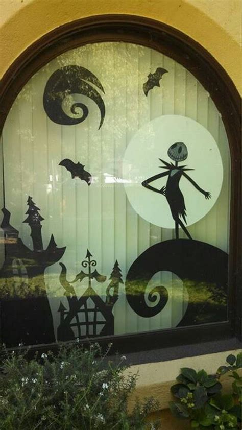 76 Scary but Creative DIY Halloween Window Decorations Ideas You Should Try | Nightmare before ...