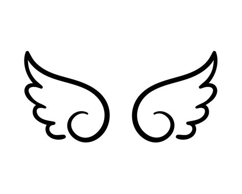 angel wings in heaven hawk feather wing pattern 22430832 Vector Art at Vecteezy