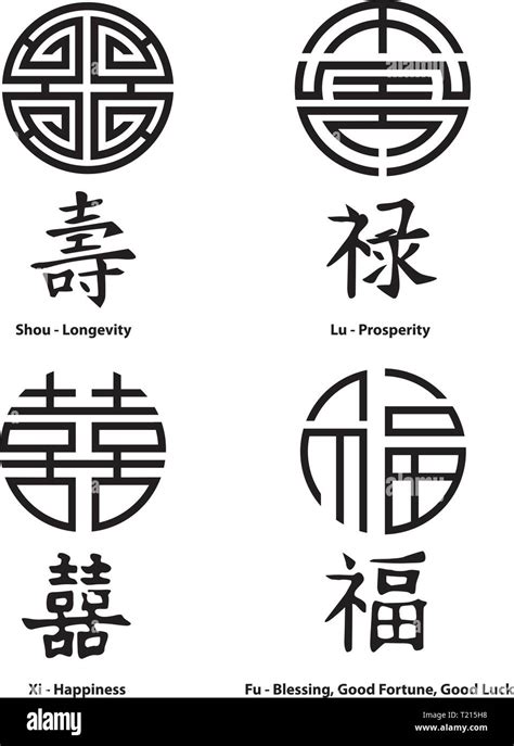 Chinese Good Fortune Symbol High Resolution Stock Photography and ...