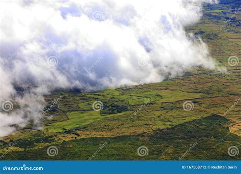 Clouds Formation at Sunrise Seen from Pico Volcano, Pico Island, Azores Archipelago. Stock Photo ...