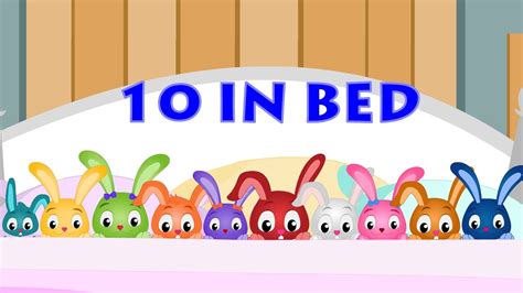 Ten in the bed-Nursery Rhyme with Lyrics - YouTube