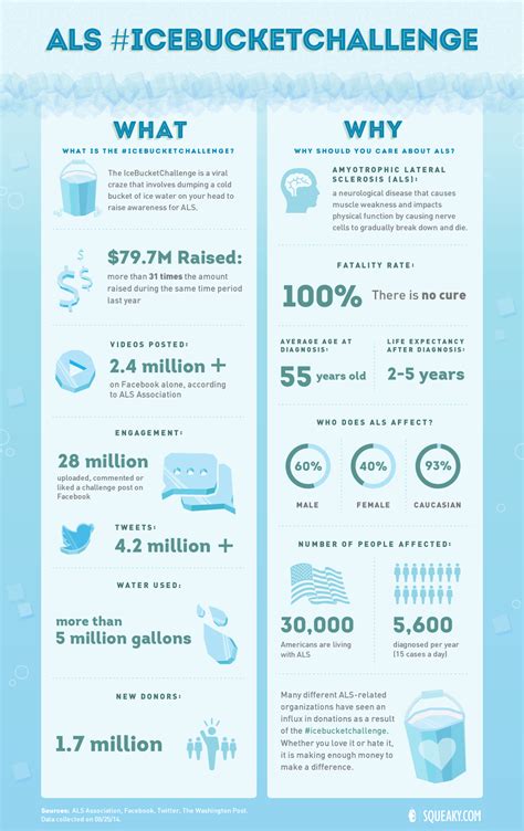 Squeaky.com ALS Ice Bucket Challenge Infographic