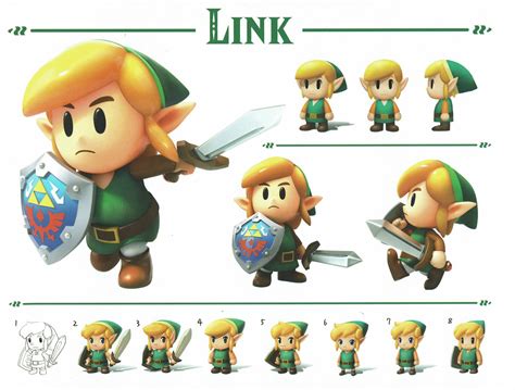 The Legend of Zelda: Link’s Awakening (2019) - Link concept artwork ...