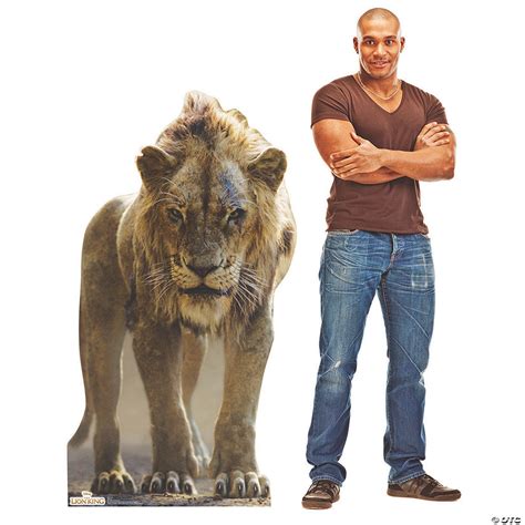 Disney's The Lion King™ Live-Action Scar Life-Size Cardboard Stand-Up | Oriental Trading