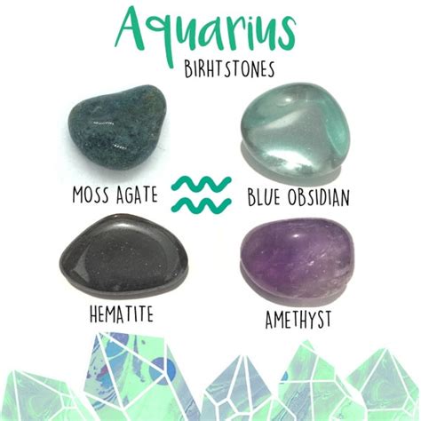 Aquarius Birthstone Gemstone Kit 20 January 18 February 4 - Etsy