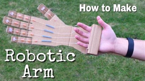 How to Make a Robotic Arm at Home out of Cardboard | Robot arm, Science ...