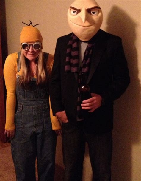 Gru and his minion! Halloween costume | Halloween costumes, Halloween, Halloween face