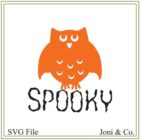 Halloween Svg Spooky Owl Svgowl Svg Vinyl Paper Craft | Etsy