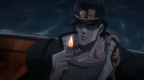 Image - Jotaro smoking anime.png | JoJo's Bizarre Encyclopedia | FANDOM powered by Wikia