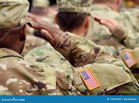 US Soldier Salute. US Army. US Troops Editorial Stock Image - Image of military, korea: 136293944