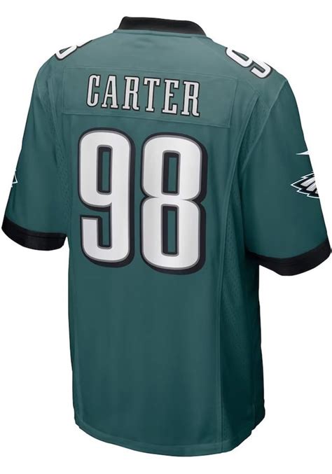 Jalen Carter Philadelphia Eagles Home Game Jersey - Teal