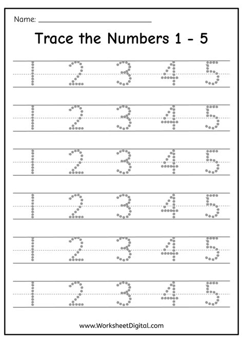 Counting to 5 Worksheets - Worksheets Library