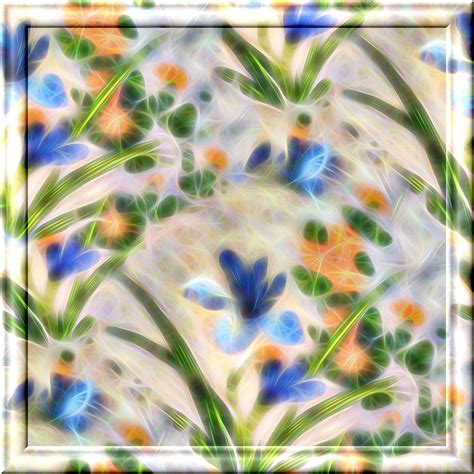 Flowers,3d,glass,frame,fractal - free image from needpix.com