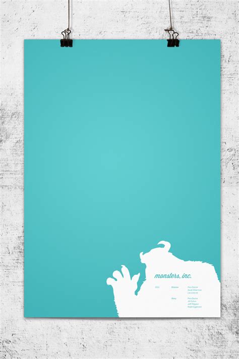 Posters minimalistas de Pixar ~ Ya no me aburro más