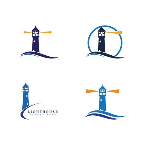 Lighthouse logo and symbol vector 2144522 Vector Art at Vecteezy