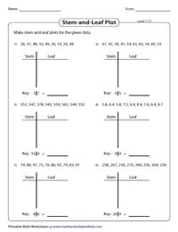 Free Printable Worksheets On Stem And Leaf Plots - FREE PRINTABLE TEMPLATES