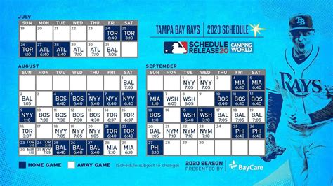 Tampa Bay Rays News and Links: MLB Schedules Published - DRaysBay