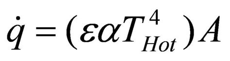 Heat Transfer: Radiation Heat Transfer Equation