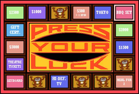 Press Your Luck Board by Dan-the-Countdowner on DeviantArt