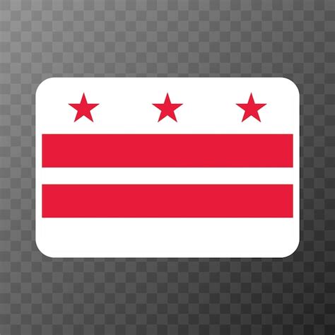 Premium Vector | District of columbia state flag vector illustration