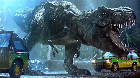 T. Rex greift Autos an | Jurassic Park | German Deutsch Clip - YouTube