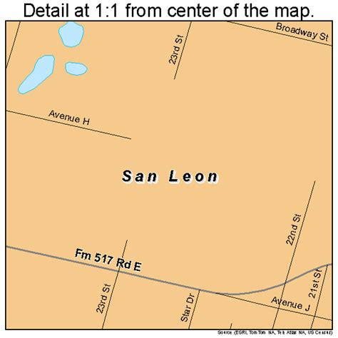 San Leon Texas Street Map 4865564