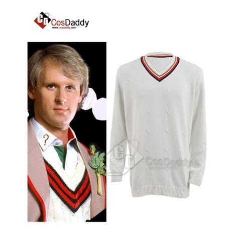 Cosdaddy Doctor Who 5th Fifth Doctor Cosplay Costume Jumper Sweater