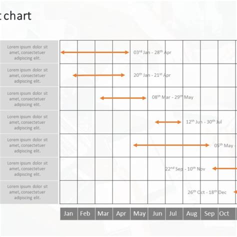 Animated Gantt Chart 14 PowerPoint Template