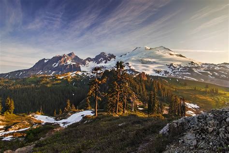 Mount Baker in the Morning Light, Nov - Andy Porter Images