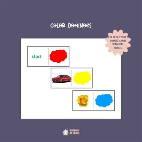 Color Dominoes - Blooming At Home