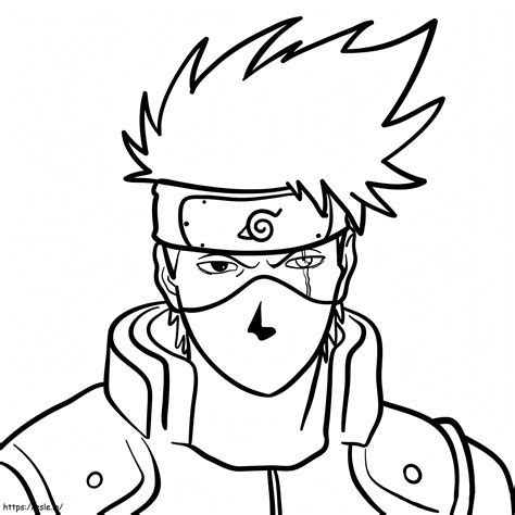 Visage De Kakashi coloring page