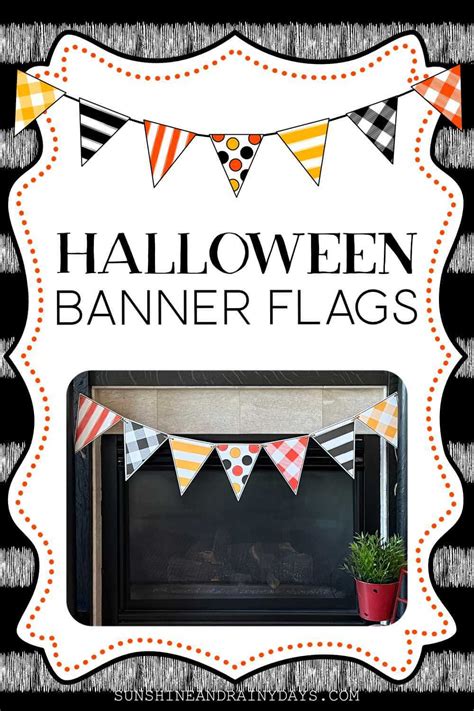 Halloween Banner Printable - Sunshine and Rainy Days